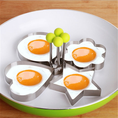 1Pcs Stainless Steel Fried Egg Mold Pancake Bread Fruit and Vegetable Shape Decoration